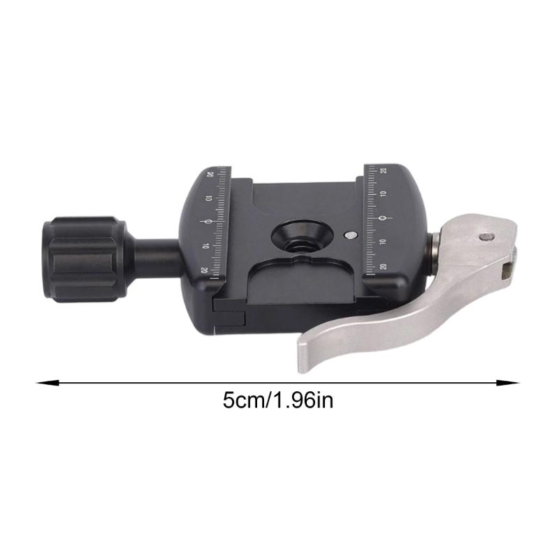 Adjustable 50mm Quick Release Clamp Mount For Camera Tripod And Studio Equipment With Secure Locking Mechanism