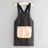 Stain-proof Household Work Apron X-Back Waiter Sleeveless Apron  Restaurant Use