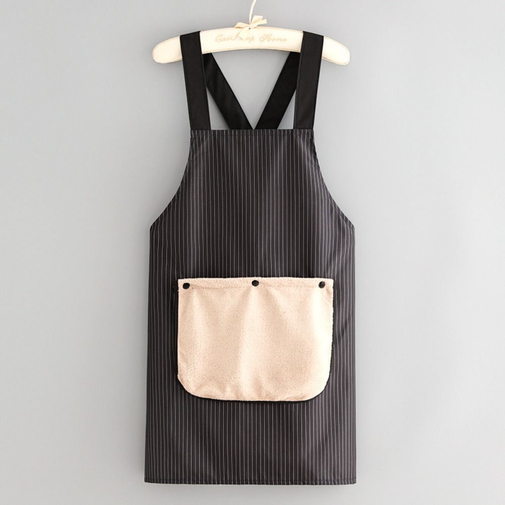 Stain-proof Kitchen Cooking Apron X-Back Waiter Sleeveless Apron  Restaurant Use