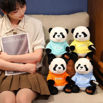 Clothes Red Panda Doll Plush Toy Black and White Panda Doll Children's Soothing Ragdoll Birthday Gift
