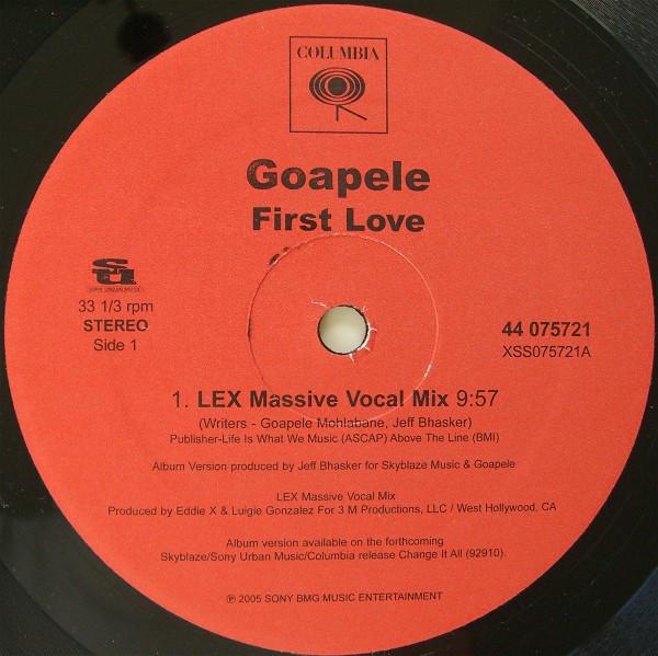

12inch Record GOAPELE - First Love 44075721 Columbia 2005 US Dance & Electronica Used