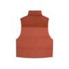 Puma Mmq Puff Padded Vest Color Block Loose Stand Collar Vest Unisex Vests Fruit-Vine-Brown 623047-41