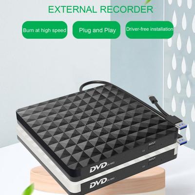 Zuverlässiges externes Laufwerk Hohe Lesegeschwindigkeit Antivibration Externes DVD-Laufwerk Externes USB 3.0 Compact Disk-Laufwerk