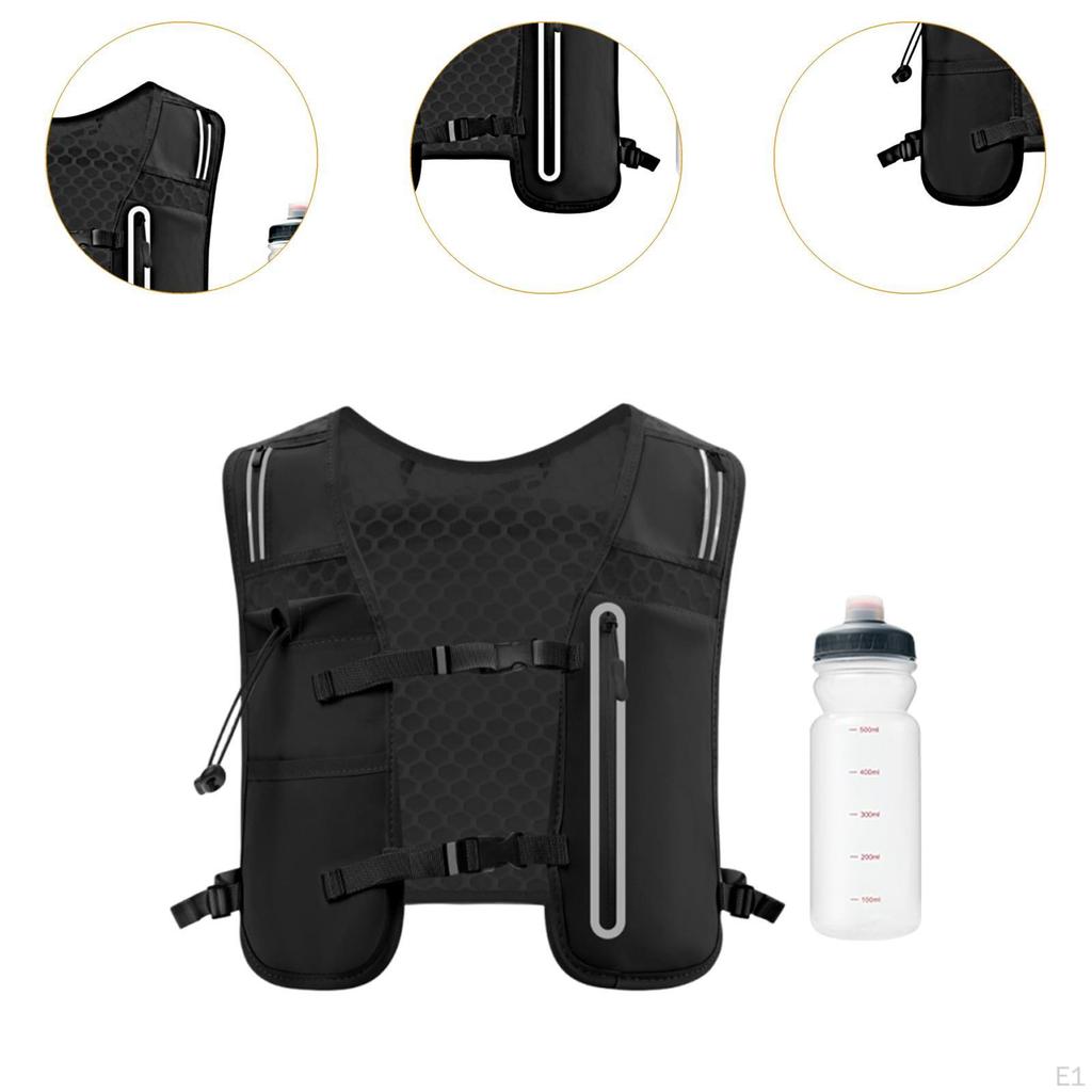 Väst Vandringsryggsäck Vattenflaskhållare Cykelväska för Jogging Tävling
