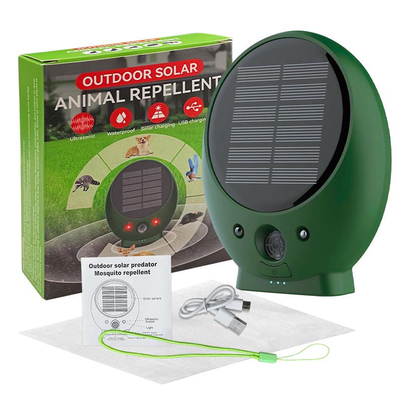 

Solar-Powered Ultrasonic Animal & Bird Repeller