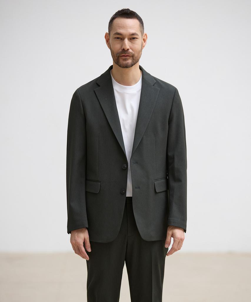 Stco [Summer Setup] 4-Way-Stretch Lightweight Twill Setup Set_Khaki (Relaxed Fit)_Sejvb03Set