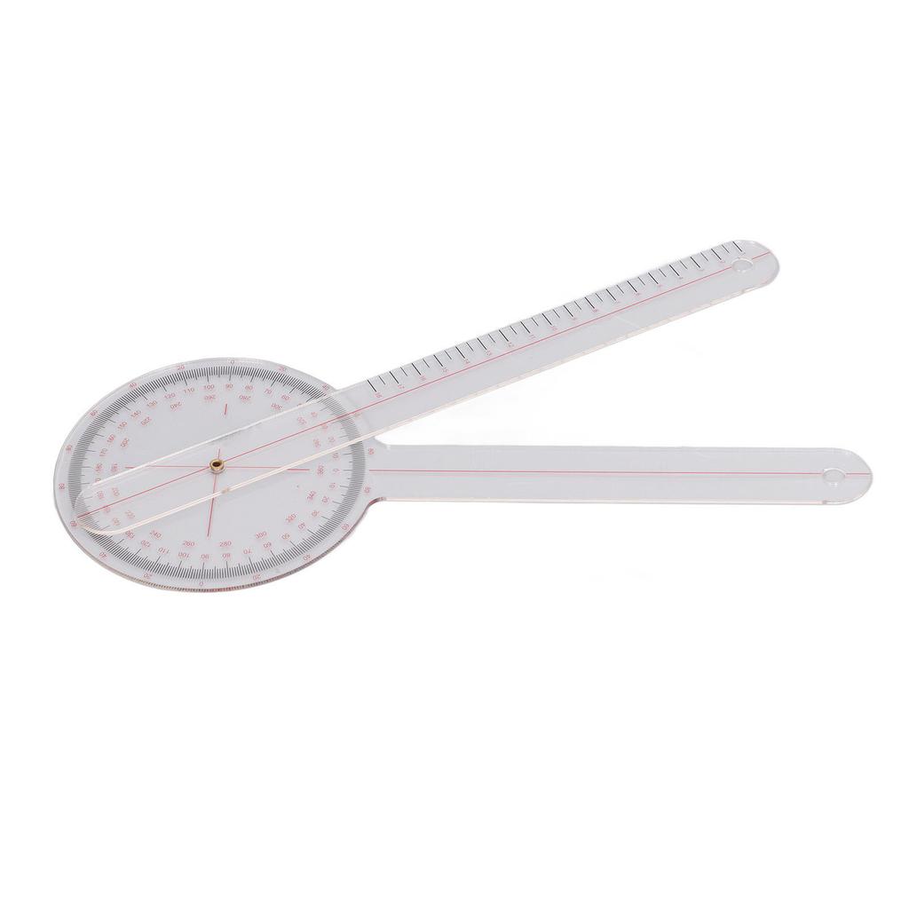 Orthopaedic Use Goniometer 360 Degrees Physical Therapy Angle Protractor Ruler for Knee Joint Elbow Shoulder Large