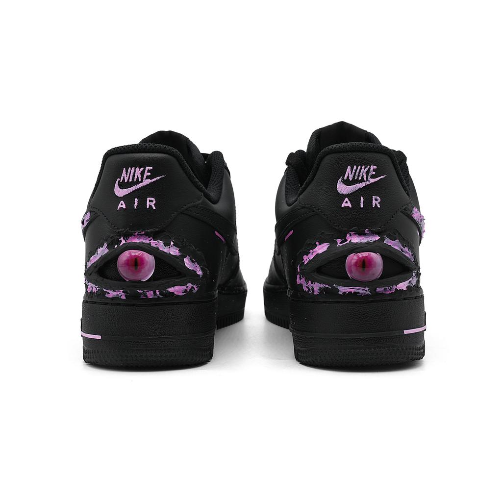 Nike Air Force 1 Low Top Skateboard Shoes Unisex Black Pink CW2288-001(Team454-)