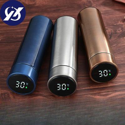 304 Stainless Steel Intelligent Thermos Cup Double Vacuum Digital Display Temperature Straight LED Business Office Temperature Cup