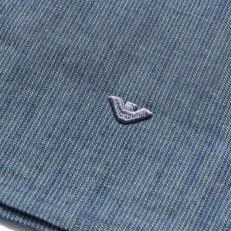 Emporio Armani Solid Color Square Neck Single-Breasted Short Sleeve Shirt Men Shirts Blue 6R1CA6-1DRLZ-0941