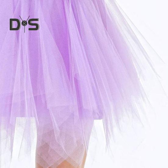 Women Tulle Skirt 50s Tutu Petticoat Elastic Waist Short Ballet Crinoline Petticoat Carnival Costume Underskirt