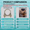 2 Inch Clamps Heavy Duty 2" Stainless Steel U Bolt Muffer Exhaust Clamp Hanger For Pipes (51Mm)