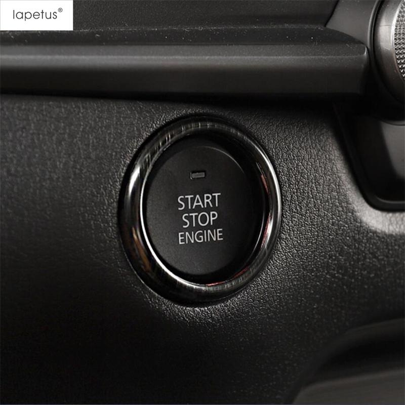 Car Engine Start Stop Button Ring Circle Decoration Cover Trims Fit For Mazda CX-30 CX30  - 2025 Stainless Steel Accessories