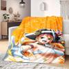 Nami Print Blanket Warm Comfortable Flannel Blanket Suitable for Bedrooms,Sofas, Beds,Chairs,Travel -QIAO58