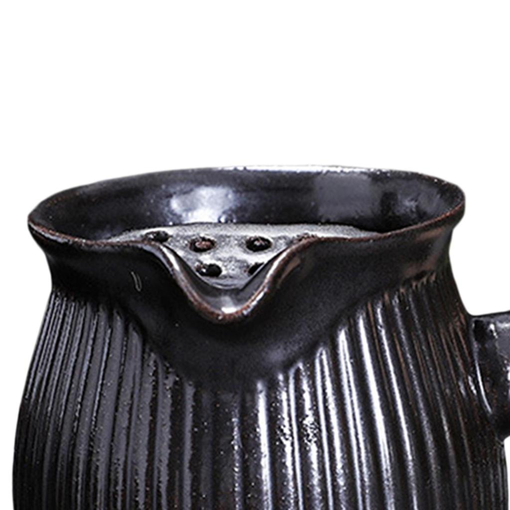 Teapot Porcelain Single with Side Handle Tea Pot for Kitchen Picnic Camping Hotel