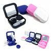 Portable Contact Lens Case Container Mirror Box Set Storage Holder Travel Kit