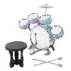 Kids Drum Set Cartoon Drums Kit Educational Child Musical Instrument Boys Drum ToyBlue