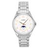 Standard Analog Moon Phase Stainless Steel White Dial Quartz MTP-M110D-7AV Men's Watch