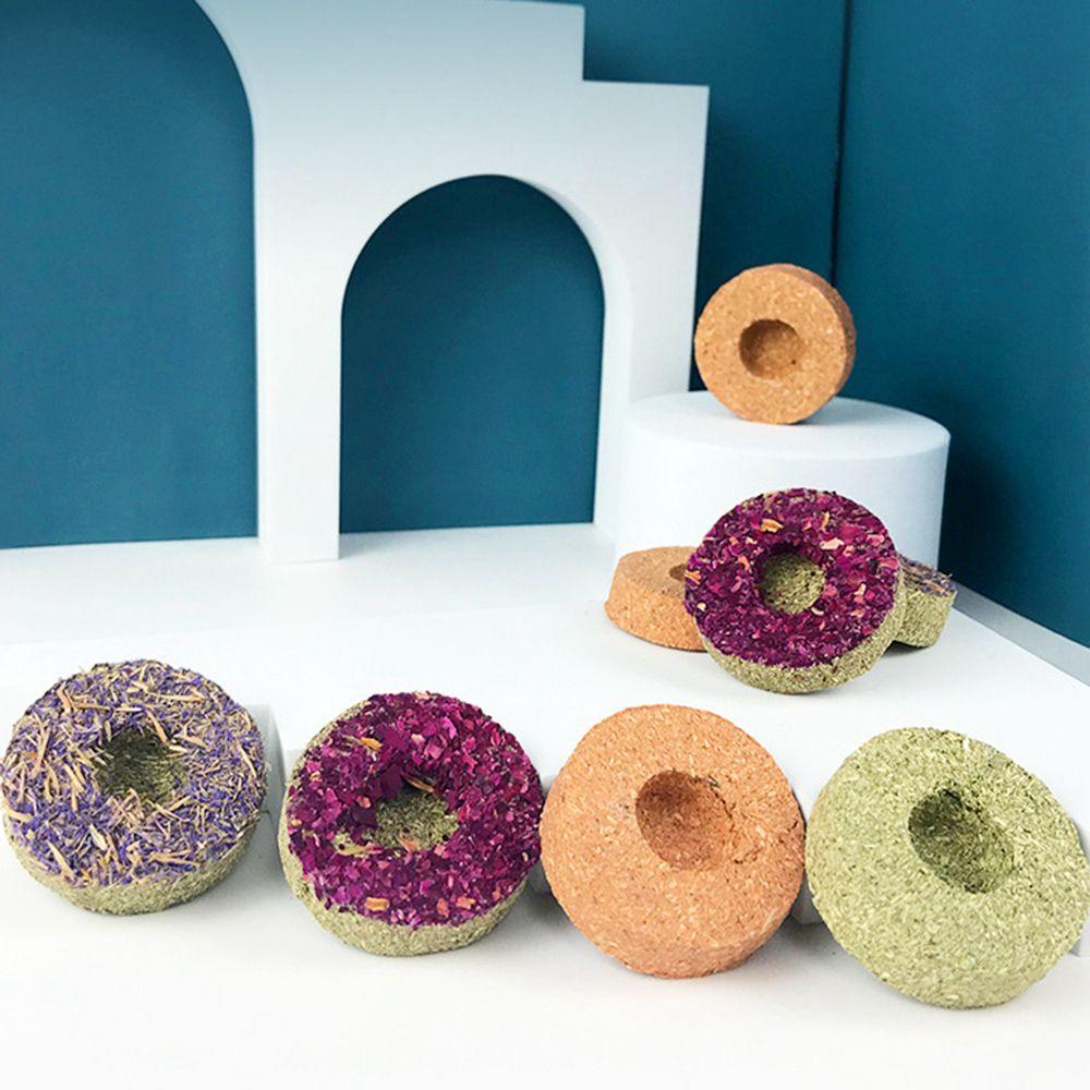 Flowers Flavored Chinchillas Snack Food Cookie Hamster Treats Rabbit Chew Toys Timothy Hay Cakes