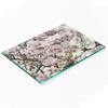 Glass Decorative Snack Serving Board Magnolia Flowers 80x52 Cm