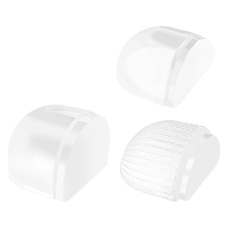 Punch-Free Silicone Door Stopper: Transparent, Adhesive, Anti-collision, Safe, Silent Flat Head Bumper