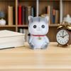 Cartoon Kitten Saving Pot Vinyl Money Pot Lovely Small Change Container Desktop Ornament Ideal for Kids Home Office