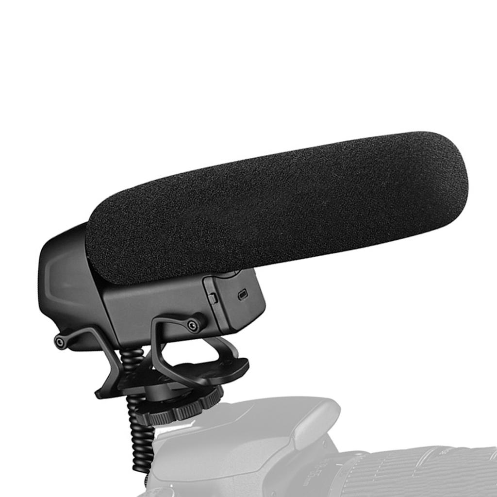 Camera Microphone Portable Low Cut Function Video Microphone for Recording  view