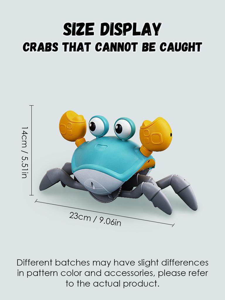 1Pc Auto-sensing Escape Crab toy Children Crawling Avoiding Obstacles Electronic Pet With Music Baby Walking Toy Without battery