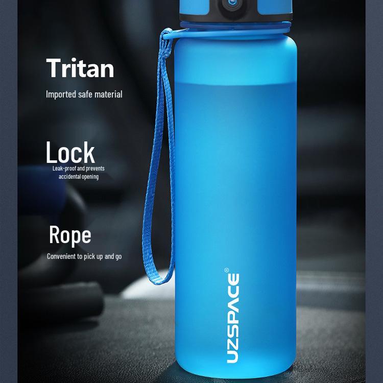 Youzhi Frosted Colorful Sports Water Bottle - Large Capacity, Portable, Trendy for Students and Kids