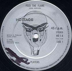 12inch Record PLAYERS - Feed The Flame / Taking The Rap HO1 Hostage 1980 UK Soul/Funk Used
