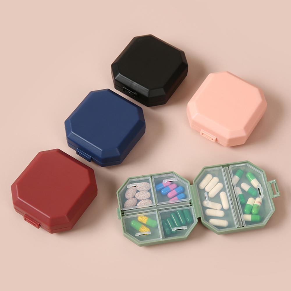 Mini Hot Portable Travel Daily 6 Grid Pill Cases Box Organizer Tablet Pills Storage Container for Medicine Vitamin Fish Oils