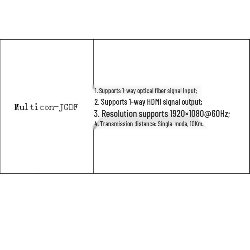 Multicon-JGDF Fiber Optic Receiver (CN version)