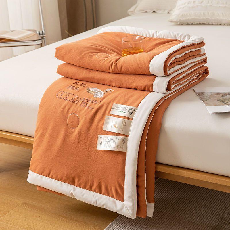 Summer Air Condition Quilt Soybean Cotton Thin Blanket Student Dormitory Spring and Autumn Summer Cool Quilt