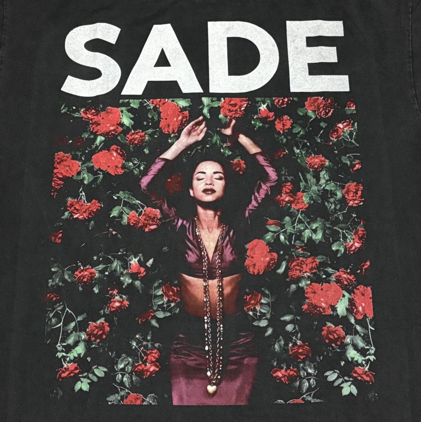 Vintage SADE ADU Kiss Of Life Lovers Rock Love 80s Band Size L T-Shirt REPRINT XL