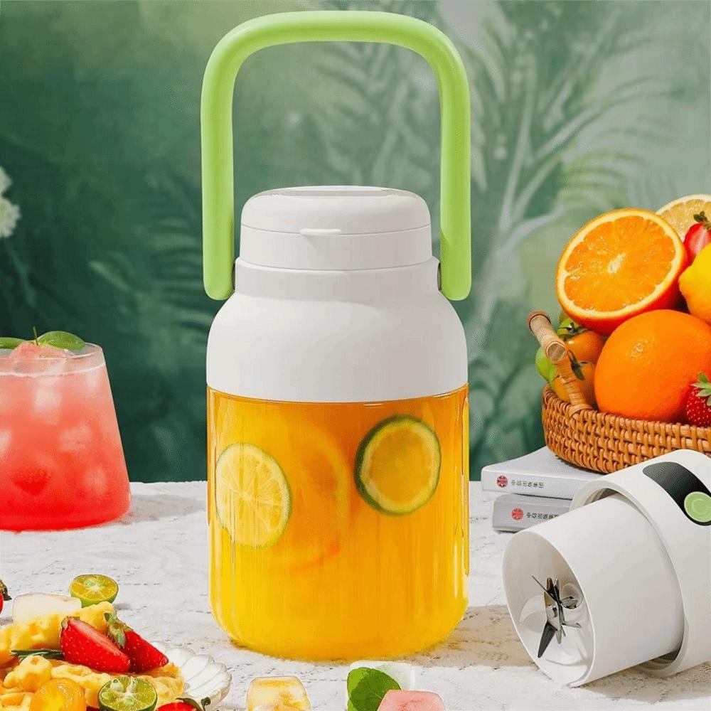 With Two Lids Electric  Fruit Blender Cordless Automatic Juicing Cup BPA-Free Smoothie Maker  Home
