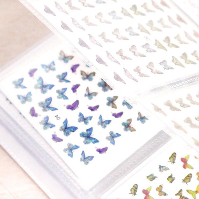 Autocolante pentru unghii Carte de depozitare Album goale Decalcomanii de colectare Organizator Suport Display Notebook Instrumente pentru manichiura