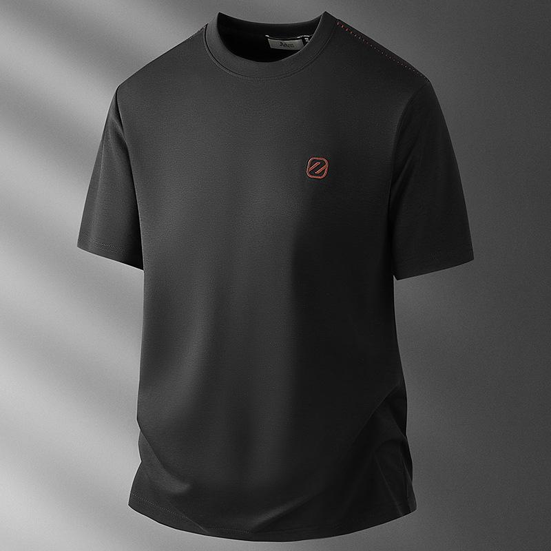 Men s Summer Slim Fit Ice Silk Modal T-shirt M