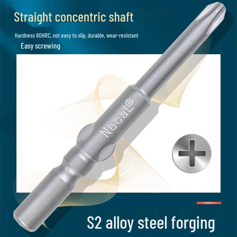 Nigao 802 Magnetic S2 Steel Electric Screwdriver Bit, 6mm, 60/80mm Length