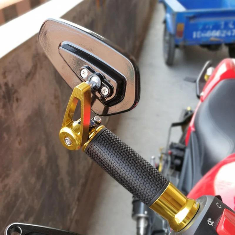 2pcs/set Universal Motorcycle Rearview Mirrors Motorbike 360 Degree Aluminum 7/8" Motorbike Bike Handlebar Rear View Mirrors