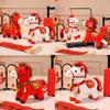 Pony Year Of The Horse Plush Toy With Pp Cotton Fill For New Year Gifts