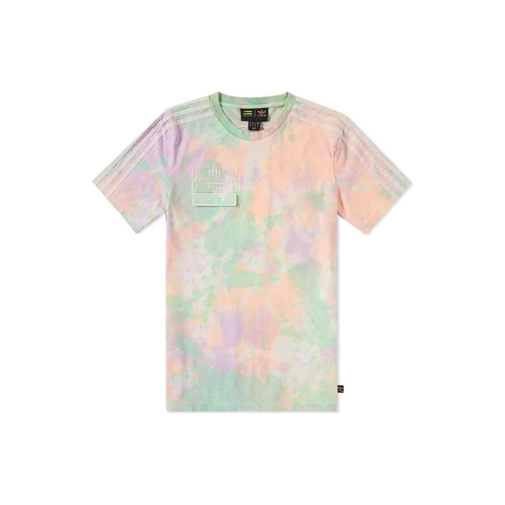 Adidas Originals Trefoil Gradient Casual Crew Neck Pullover Short Sleeve T-Shirt Men Tops Multicolor CW9414