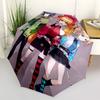 1pc Automatic Opening/Closing Outdoor Umbrella with Paimon and Ganyu Design - Portable Tri-Fold Featuring 8-Rib Iron Frame, Perfect for Fans, Tra
