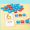 Wooden Childrens Early Education Alphabet Blocks With Paint For Cognitive Development And Spelling
