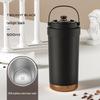 Shangqi Tragbarer Isolierter Kaffeebecher mit Strohhalm