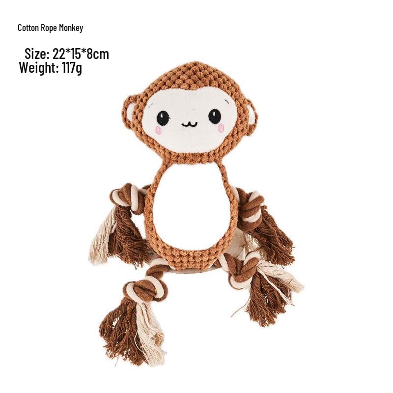 Durable Cartoon Elephant Teething Toy for Pets