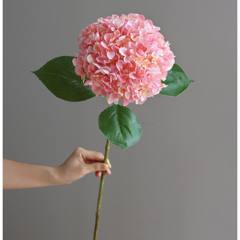 Lifelike Artificial Hydrangea Flowers 66cm Large Flowers Artificial Fake Hydrangeas for Home Decor Floral Arrangements Wedding Bouquets Centerpieces