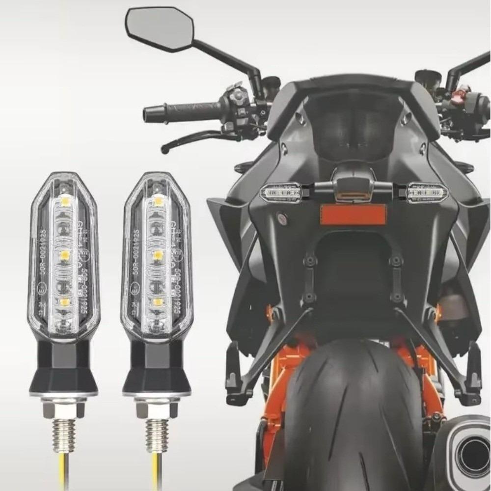 

New 8mm Motorcycle LED Turn Signal Lights Amber Mini Flashing Light Moto Indicator Lamp Accessories 12V Blinker Turn Signal Lamp