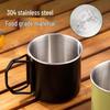 Collapsible 304 Stainless Steel Mug - Outdoor Hanging, Foldable Cup for Coffee, Tea, Camping, and Water