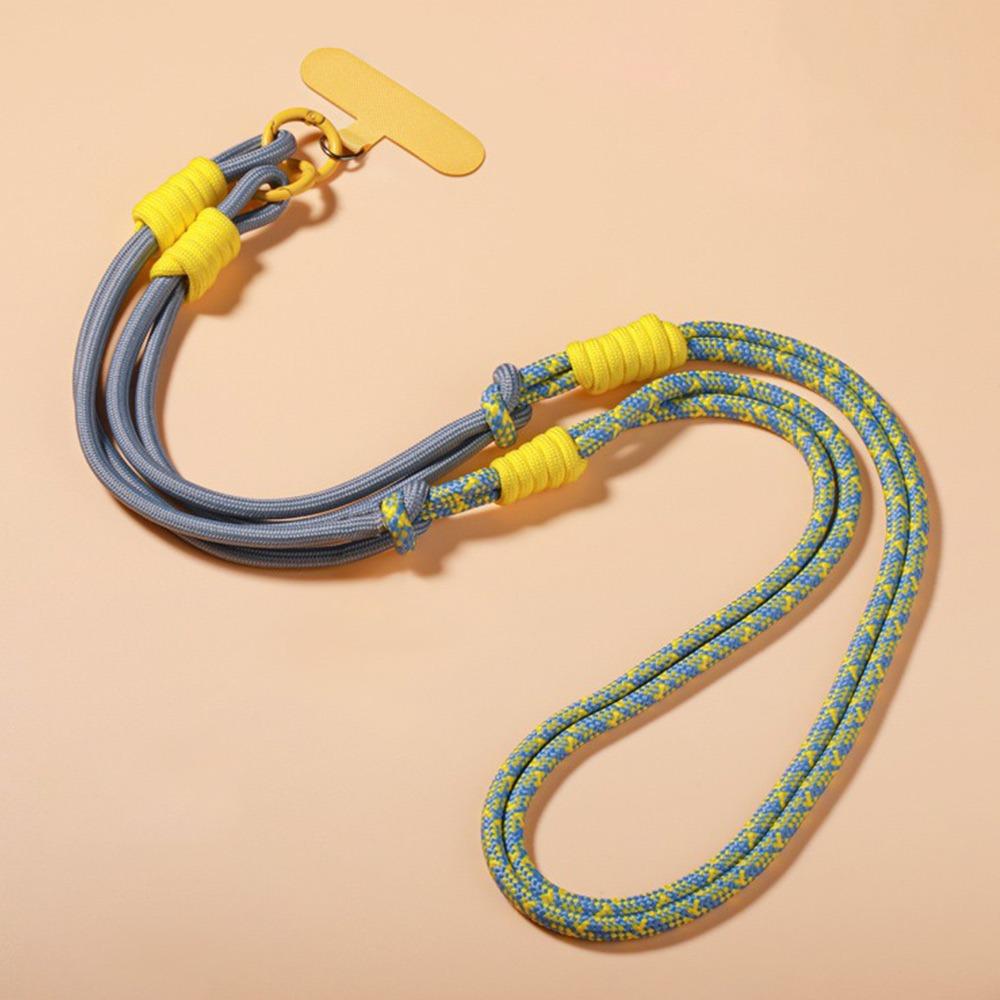With Patch Phone Strap Lanyard Long Mobile Phone Straps New Woven Lanyard