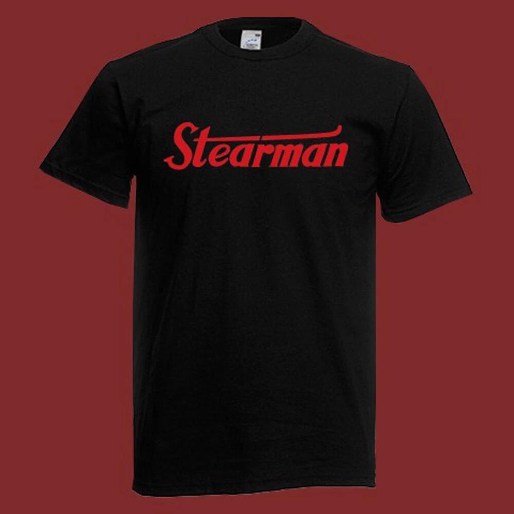Stearman Aircraft Men s Black Size S-5XL XXXL